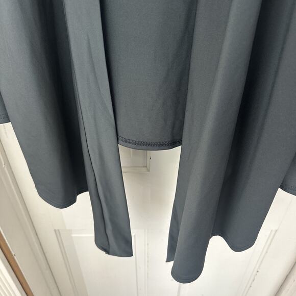 Quench Wear Women's Open Front Cardigan Stretch Long Sleeve Graphite Large - Picture 3 of 6